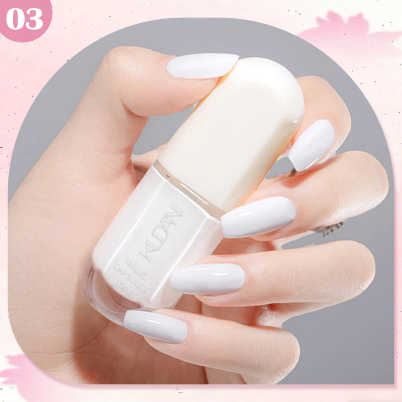 KUDAN Dark Burgundy Nail Polish, Alcohol-Free - Long-Lasting Formula Quick Drying Without Lighting, Glossy And Shiny Surface