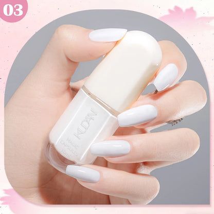 KUDAN Dark Burgundy Nail Polish, Alcohol-Free - Long-Lasting Formula Quick Drying Without Lighting, Glossy And Shiny Surface