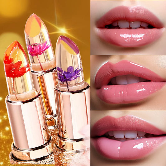 Nature-Inspired Color-Changing Lip Balm - Moisturizing, Long-Lasting, Temperature-Sensitive Paste for All Skin Types