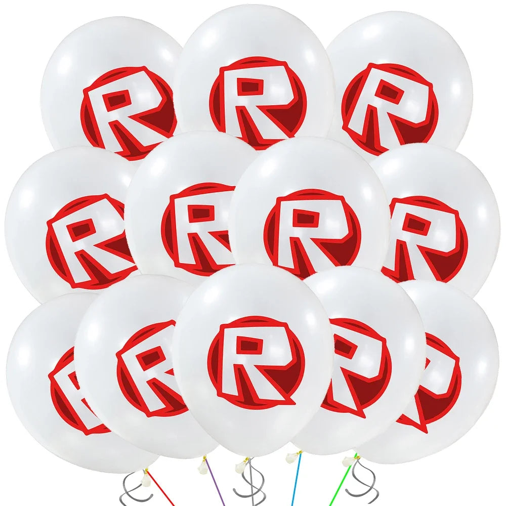 Cartoon Latex Balloons 12inch Lots Package Birthday Party Roblox Kids Favors Birthday Baby Shower Supplies Balloon Decorations