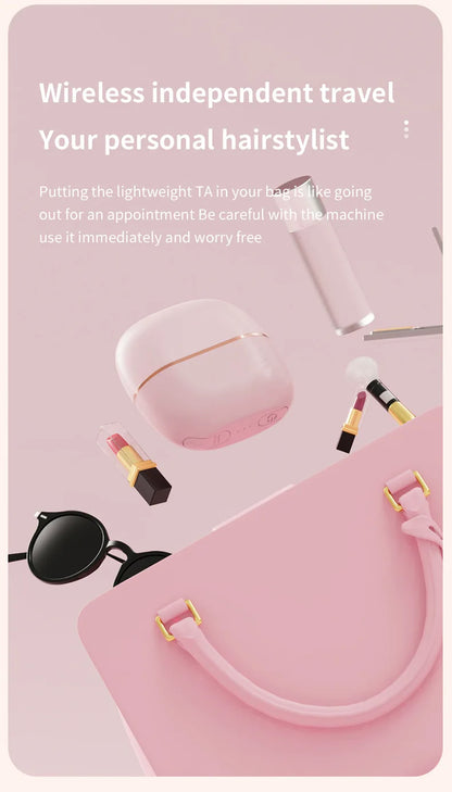 2026 New Mini Straightener Rechargeable Portable Hair Straightener Brush Anti-Scald Shell Cordless USB Charging Straighteners