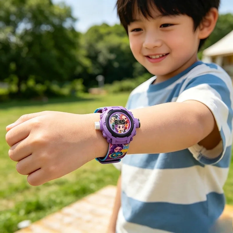 K-Pop HUNTRX Projection Watch: Bandai Multi-Functional Timepiece