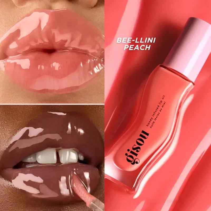 Gisou New Autumn Winter Limited Edition Long-lasting Moisturizing Lip Oil Gloss Care Lips Plumping Exfoliating Milky Mocha Gloss