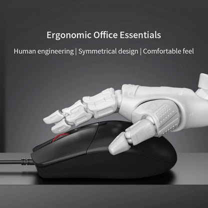 Lenovo Classic Wired Ergonomic Design High Sensitivity Durable USB Optical Gaming Mouse Business Home Pc Laptop Mouse