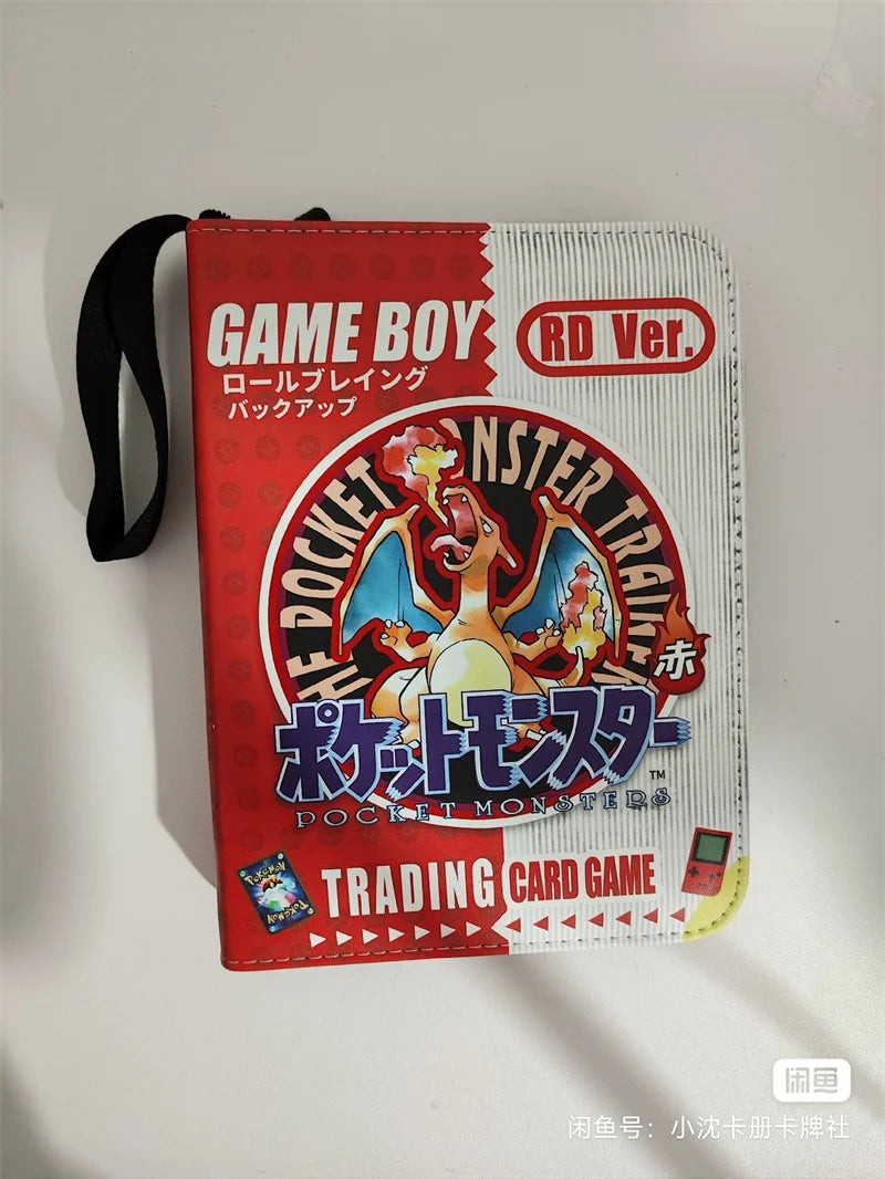 New Gb Pikachu Cartoon Anime Battle Card Booklet Zipper Binder