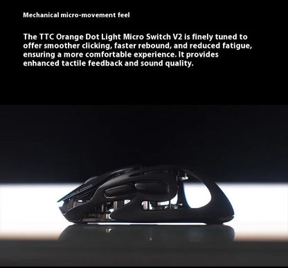 Angry Miao AM Infinity Mouse Tri Mode Wireless Mouse Paw3950 8000Hz Lightweight Hollow Out Magnalium Gaming Mice PC Accessories