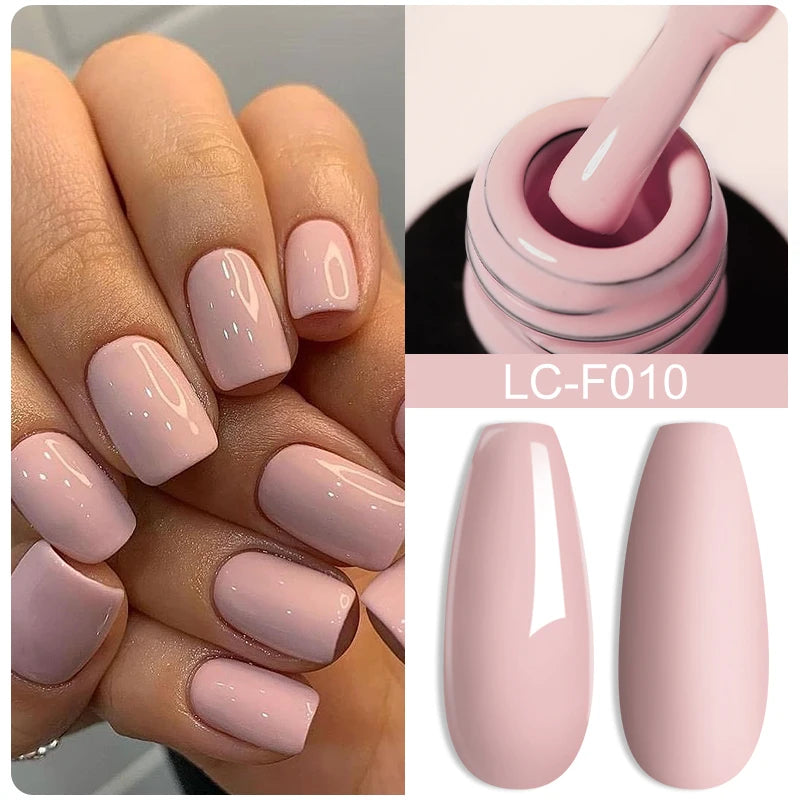 LILYCUTE 15ML Quick Extension Gel Nail Polish Nude Milk White Color Finger Prolong Acrylic Crystal Construction Hard Gel Varnish