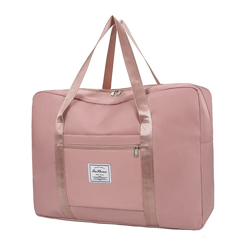 Folding Travel Bags Large Capacity Waterproof Luggage Tote Handbag Travel Duffle Bag Gym Yoga Storage Shoulder Bag For Women
