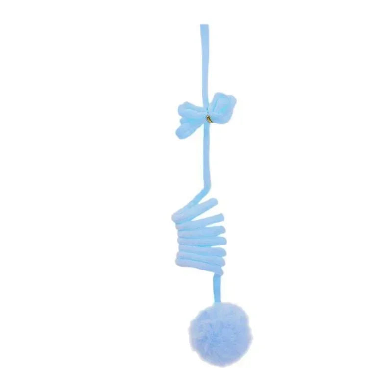 Pet Toy Interactive Cat Toys Funny Cat Stick Spring Rope Ball Plush Toy Interactive Play Training Toys Cats Supplies