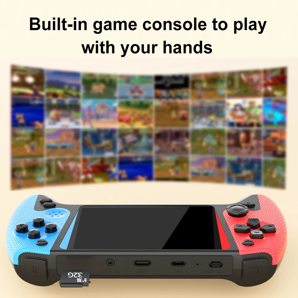 Retro Handheld Game Console 3.5inch LCD Screen TV Connect Gaming Console Portable Game Console for Kids Adults for Single Player