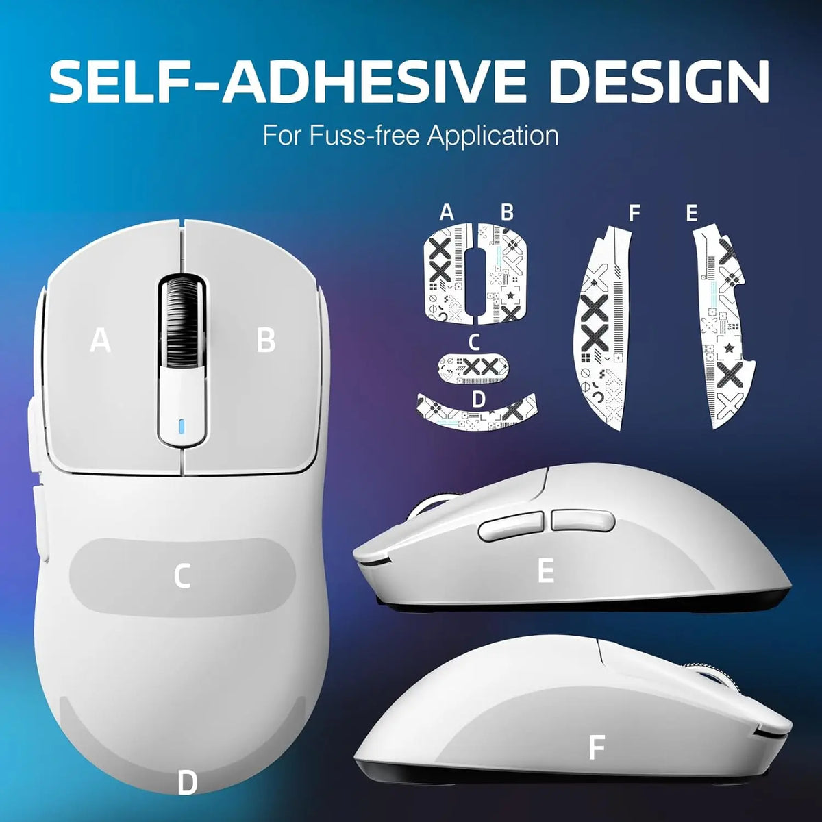 ATTACK SHARK X3 Lightweight Wireless Gaming Mouse, 49g Tri-Mode,PAW3395 26K DPI Sensor, 200h Battery Life,5 Programmable Buttons