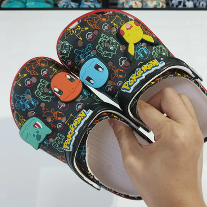 2026 Pokemon Series Peripheral Cute Slippers Eva Ultra-Light Soft Soles Versatile Comfortable Shoes Fpr Boys And Girls