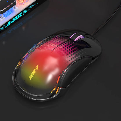 AJAZZ AJ358 Wired Gaming Mouse, PMW3325 Sensor, 10000 Adjustable DPI, Hollow Breathable Ergonomic Computer Mouse