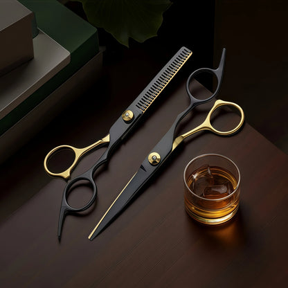 2pcs hair scissors set, special flat-tooth magic scissors for home use to trim bangs by oneself