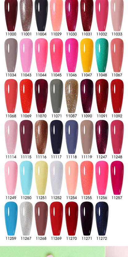 Arte Clavo 8Pcs/Set Gel Nail Polish Set 15ml Colorful Semi Permanent For Manicure Varnish Soak Off UV LED Nail Art Gel Kits