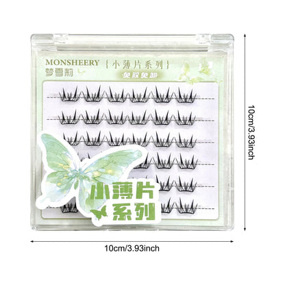 Natural Cosplay False Eyelashes No Glue Need Eyelash Clusters False Eyelashes for Eye-Lifting Effect DIY Makeup Use Makeup Tools