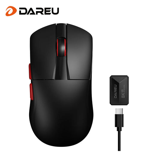 DAREU Tri-mode Wireless 8Khz Gaming Mouse 2.4G Wired 35g Lightweight 30000 DPI AIM-750 Sensor Macro Gamer Mouse Accessories