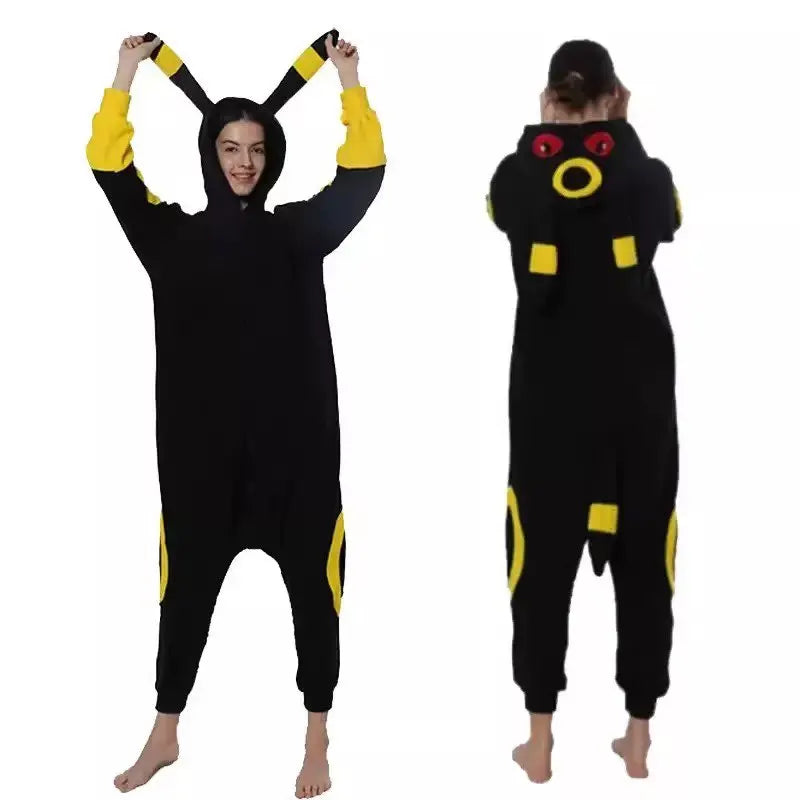 In Stock Snorlax Squirtle Mewtwo Onesie Gengar Cosplay Costume Halloween Adult Anime Cute Cat Eevee Boys And Girls Pajamas
