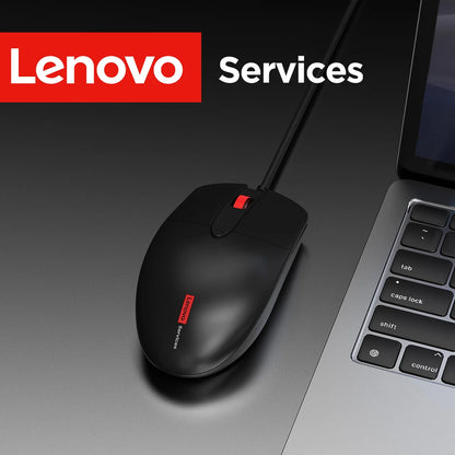 Lenovo Classic Wired Ergonomic Design High Sensitivity Durable USB Optical Gaming Mouse Business Home Pc Laptop Mouse