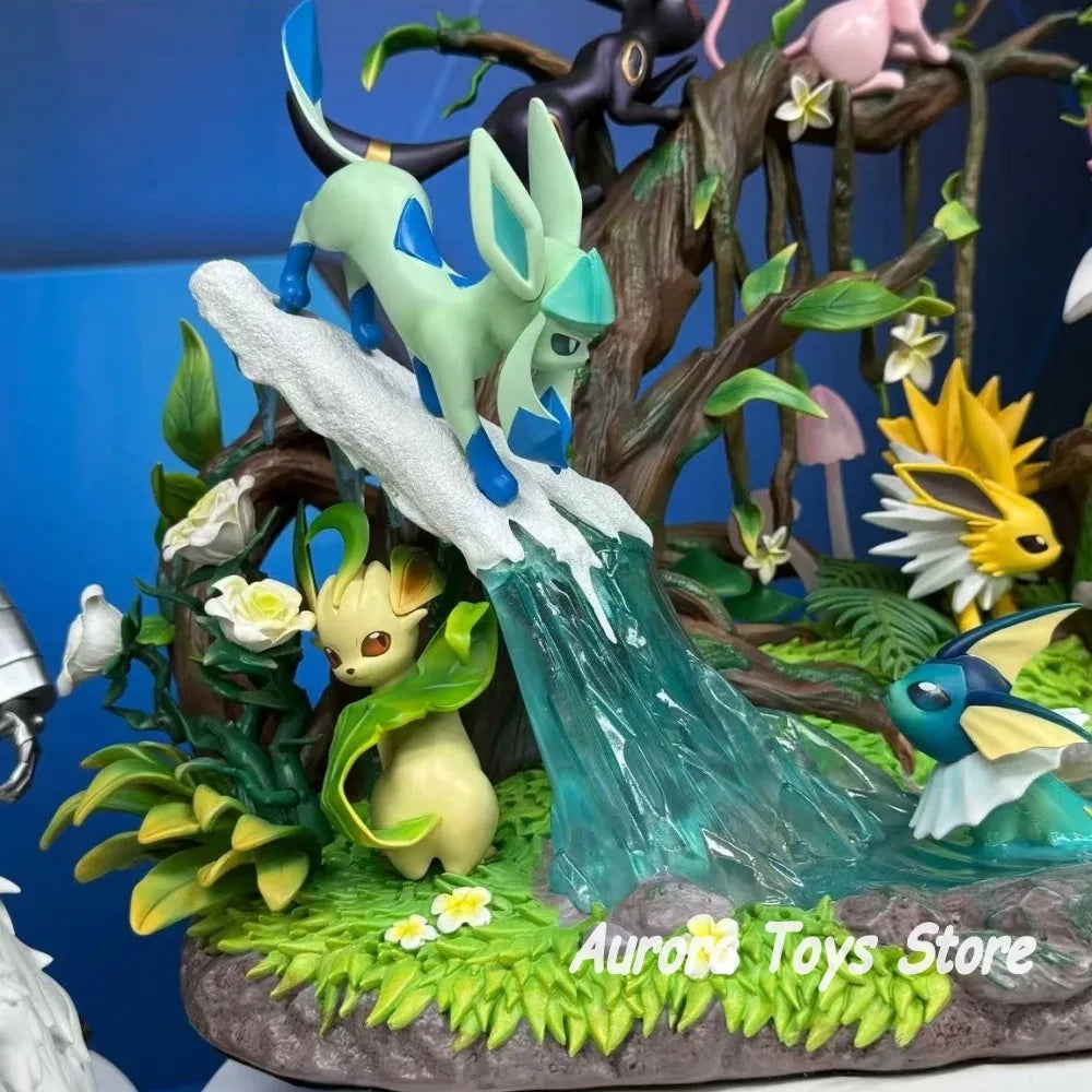 27cm/10.63in Anime Pokemon Figure Eeveelution Action Figure PVC Model Statue Collection Desktop Decoration Toys Gifts