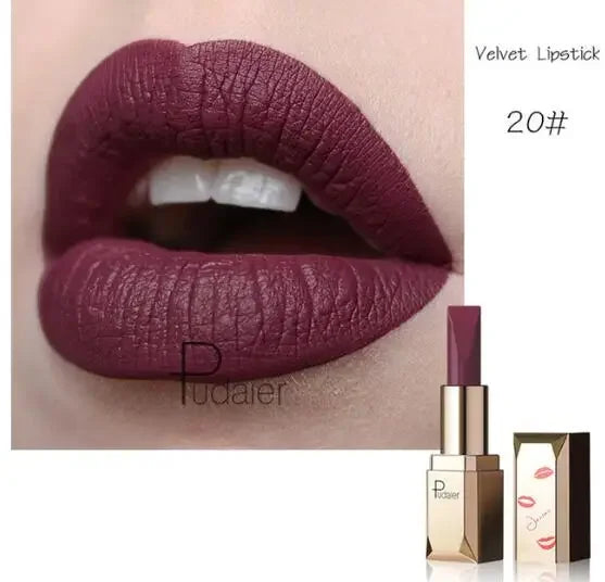 New Sexy Nude 26 Color Cosmetics Lip Stick Moisturizer Long Lasting Lips Batom Makeup Matte Black Lipstick Waterproof maquiagem