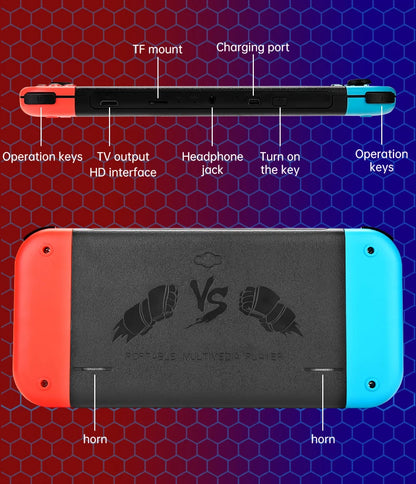 Coopreme X80 Portable Game Console 7-inch HD Large Screen Arcade PS1 Emulator Multi-function Nostalgia Classic PSP Handheld Game
