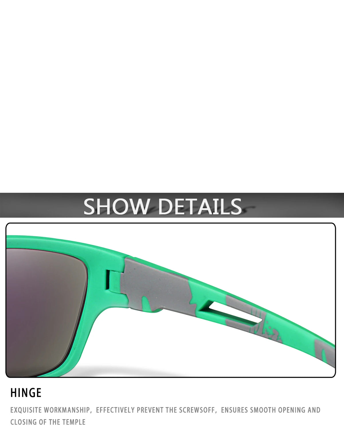 Men's Polarized Fishing Sunglasses Men Women Cycling Driving Hiking Sun Glasses Anti-glare UV400 Eyewear TAC Lens 1 pc