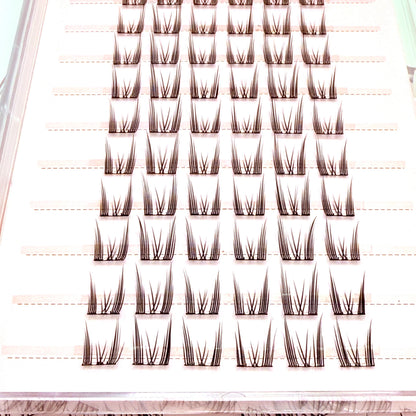 Easy to Apply 10 Rows Self-Adhesive False Eyelashes  for Natural Daily Glam