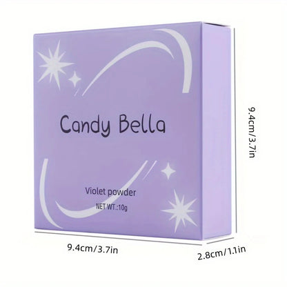 Delicate Two-Color Compact Powder Lightweight Natural Makeup Setting Portable Aesthetic Beauty Tool Smooth Transition
