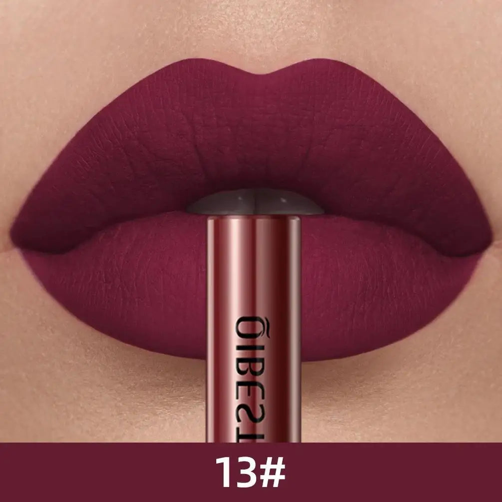 Matte Liquid Lipstick Waterproof Long Lasting Velvet Mate Nude Red Lip Gloss Lint Tube Makeup Cosmetic Lipsticks Lipgloss