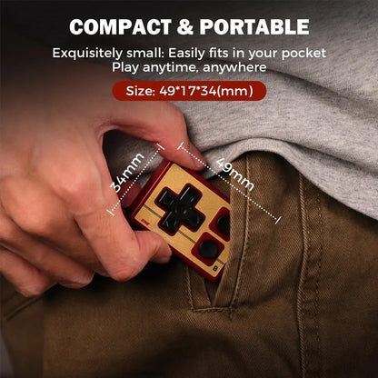 IINE Mini Controller for iOS Android PC Phone Gamebrick Retro Gamepad Page-turning Camera Control Portable Keyboard Dual Mode