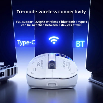 AULA SC650 Wireless Mouse Tri Mode Lightweight Design PAW3311 Sensor 12000dpi 1000Hz gaming mice Customized Pc Accessories gifts