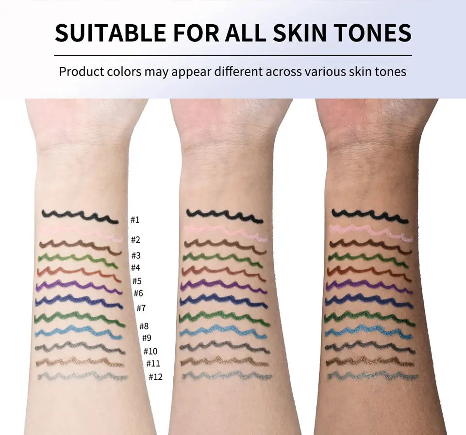 Lakerain Smooth Waterproof Eyeliner Pen Quick-Drying Long-Lasting Sweat-Proof Smudge-Proof for Perfect Makeup Application