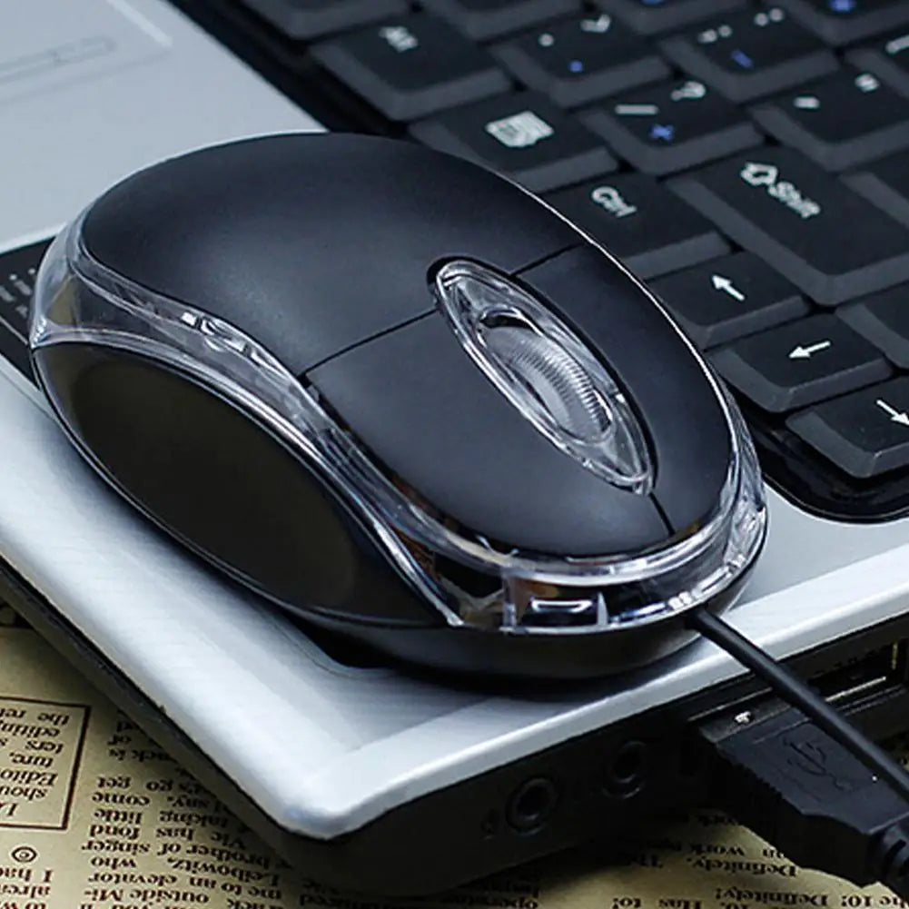 1Pc Wired USB Optical 3-Button Mouse 1000 DPI Wired Mouse For Home Office Use For Laptop And Desktop Computer