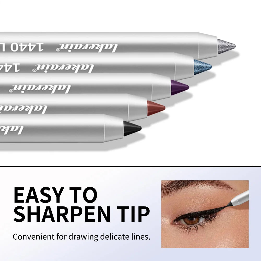 Lakerain Smooth Waterproof Eyeliner Pen Quick-Drying Long-Lasting Sweat-Proof Smudge-Proof for Perfect Makeup Application