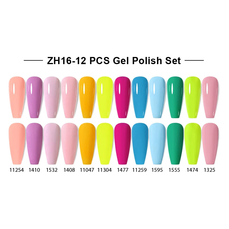 NAILCO 15ml Gel Nail Polish Set 30pcs/Lot Gel Polish Nail Soak Off UV LED Semi-Permanent Varnishes Nail Art Salon Free Shipping