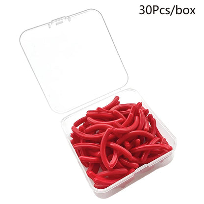 Colored Eyelashes Curler Replace Rubber 30pcs/box Black White Blue Elastic Eyelash Curler Replacement Rubber Strips Accessories