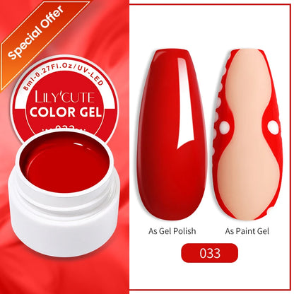 LILYCUTE 15ML Quick Extension Gel Nail Polish Nude Milk White Color Finger Prolong Acrylic Crystal Construction Hard Gel Varnish