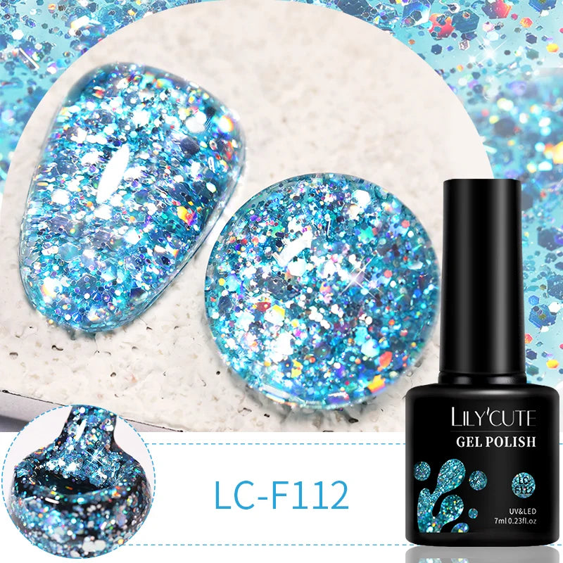 LILYCUTE 7ml 9D Cat Magnetic Gel Nail Polish Iridescent Magnet Semi Permanent Soak Off UV LED Manicure For Nail Art Gel Varnish