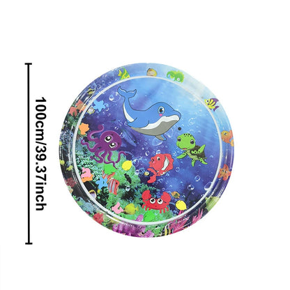 Thickened Large Square Scratch-Resistant Pet Inflatable Water Bed Toy, Pet Interaction Cooling, water spraying, and ice cooling