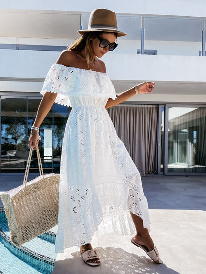 Summer White Dress For Woman 2025 Trendy Casual Beachwear Cover-ups Outfits New Boho Hippie Chic Long Maxi Dresses Elegant Party