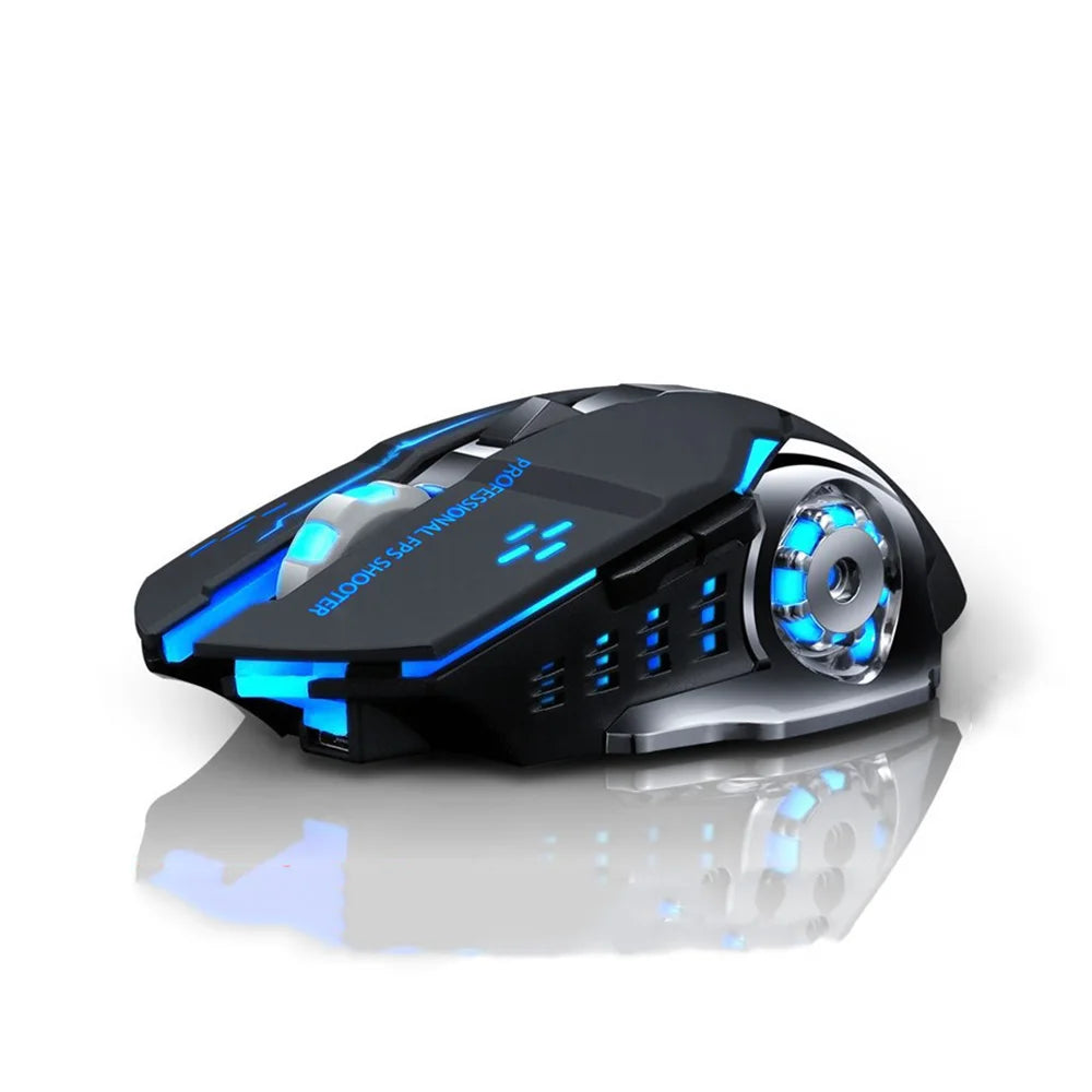 2.4G Wireless Mouse USB Bluetooth Mecha Gaming Mouse Rechargeable Silent Backlight Mice Ergonomic Office Mice Game Accessories
