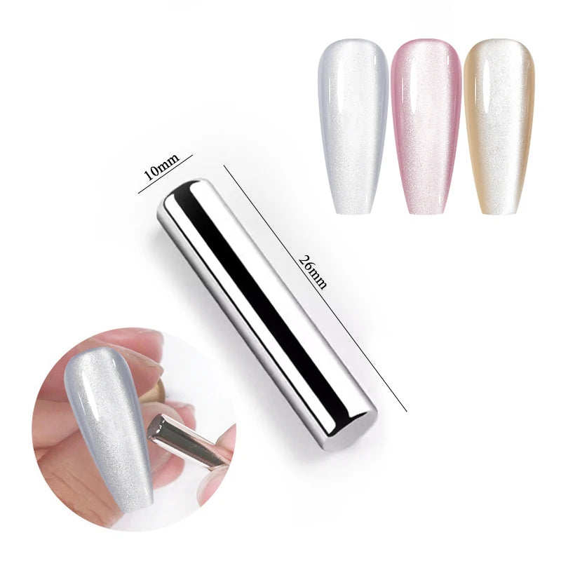 BORN PRETTY Sparkling Glass Bead Cat Magnetic Gel Nail Polish Flash White Spar Red Color Semi Permanent Soak Off UV Gel Varnish