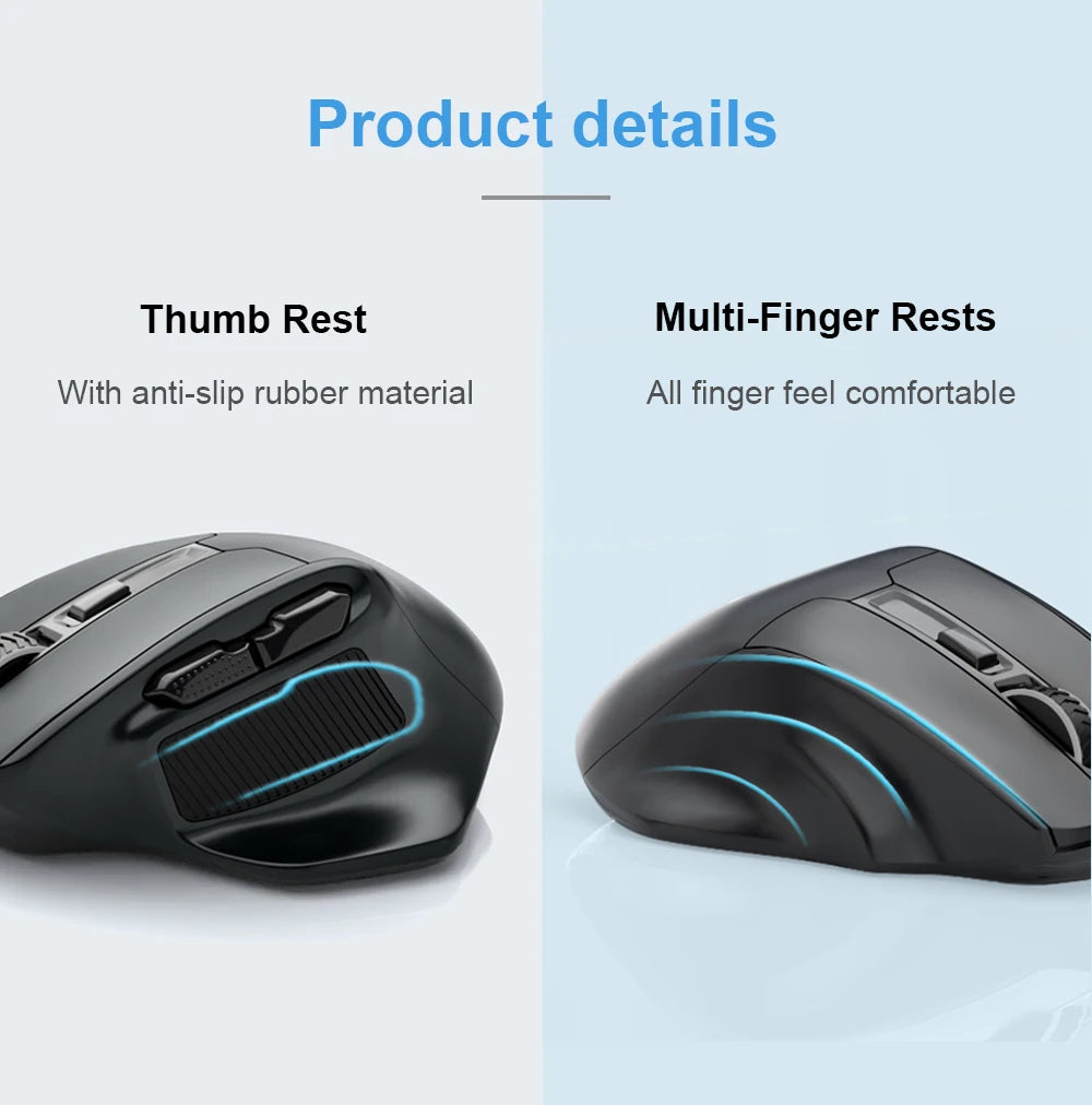 E-YOOSO X-31 Pro USB Gaming Large Mouse Support Bluetooth 2.4G Wireless PAW3212 4800 DPI for gamer Mice computer laptop PC