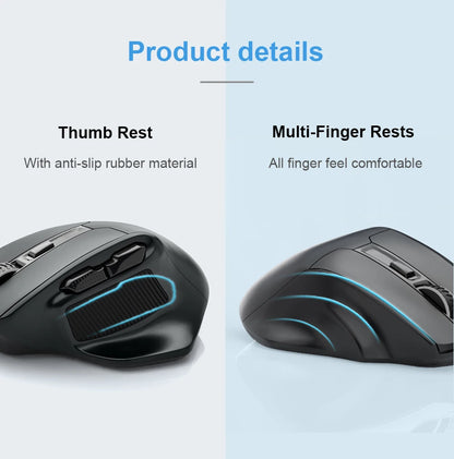 E-YOOSO X-31 Pro USB Gaming Large Mouse Support Bluetooth 2.4G Wireless PAW3212 4800 DPI for gamer Mice computer laptop PC