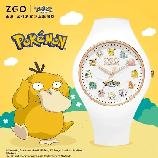 ZGO Co-branded  Watch Men's Sports Waterproof Student Trend Pikachu Quartz Electronic Watch Gifts