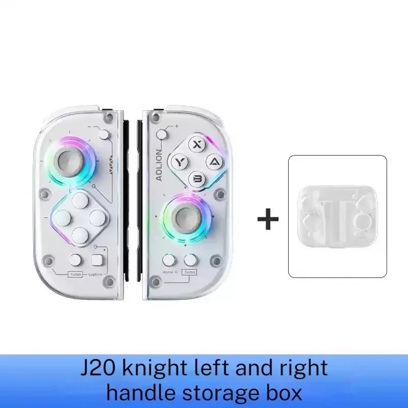 Aolion J20 Knight Wireless Gamepad with Left And Right Switch Hall Joystick Motion Sensing Custom For NS Joycon Game Accessories