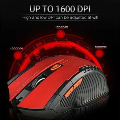 Mini Portable Mouse Mice 2.4GHz Wireless Optical Game Mouse for PC Laptop Computer USB Receiver