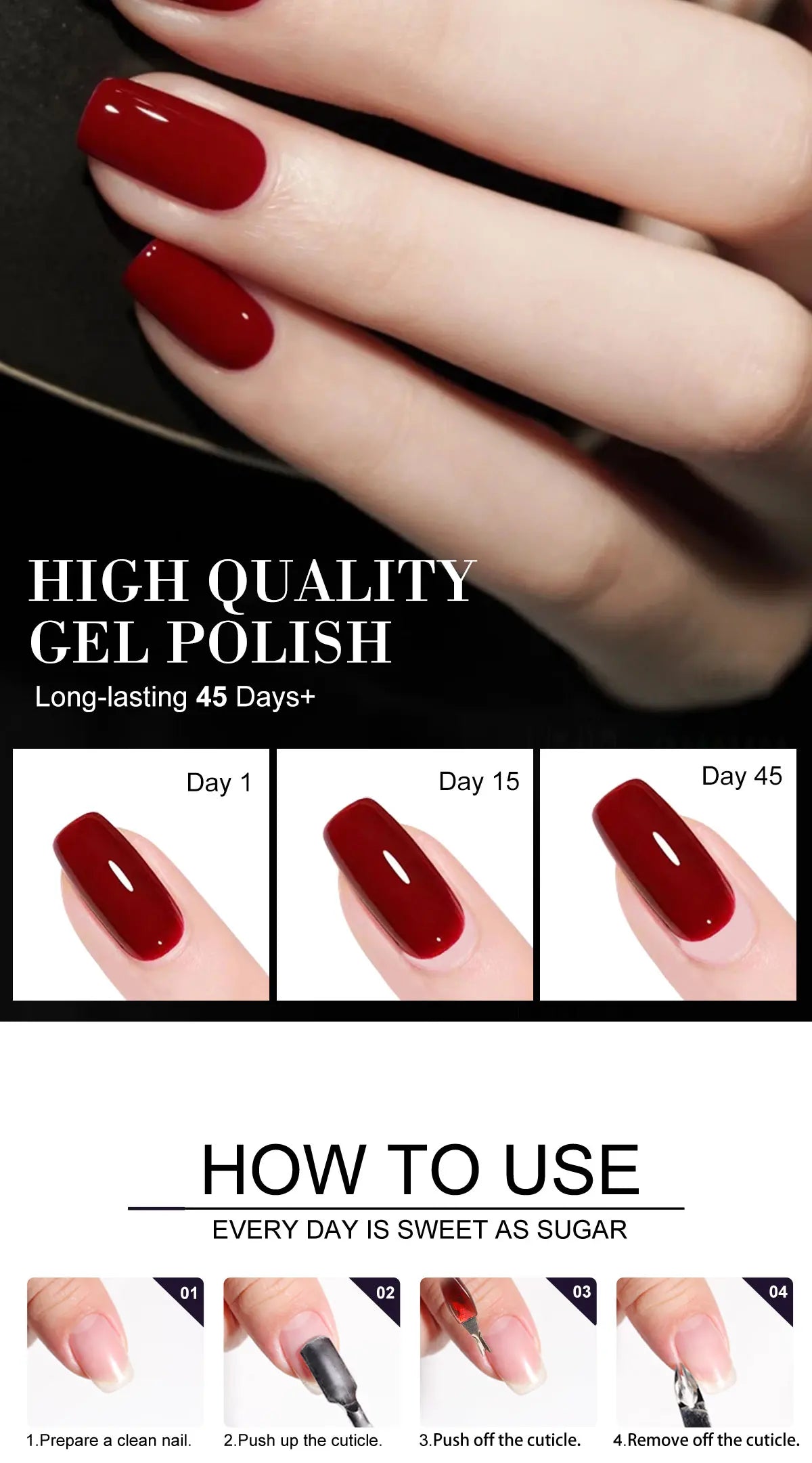 MOSKANY 12ML Nail UV Gel Polish Set Pink Red Manicure 6 Color Soak Off Semi Permanent UV Gel Polish Varnish Kit Nails Supplies