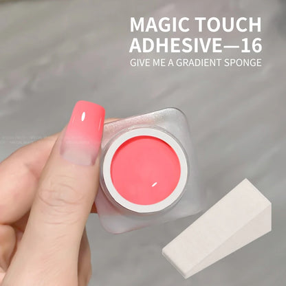 20 Colors Pat Painting Gel Nail Polish Set With Sponge Gradient Semi Permanent Soak Off UV LED Nail Art Gel Varnishes For Nails